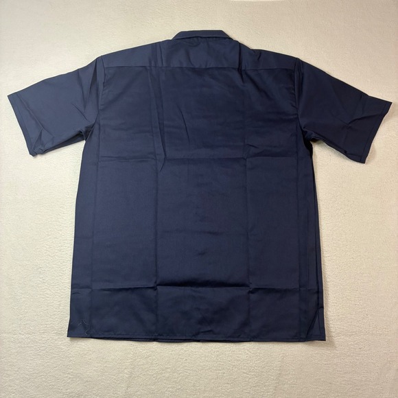 Dickies Work Shirt Mens Large Blue Short Sleeve Original Fit Button  Pockets NWT - Picture 3 of 7